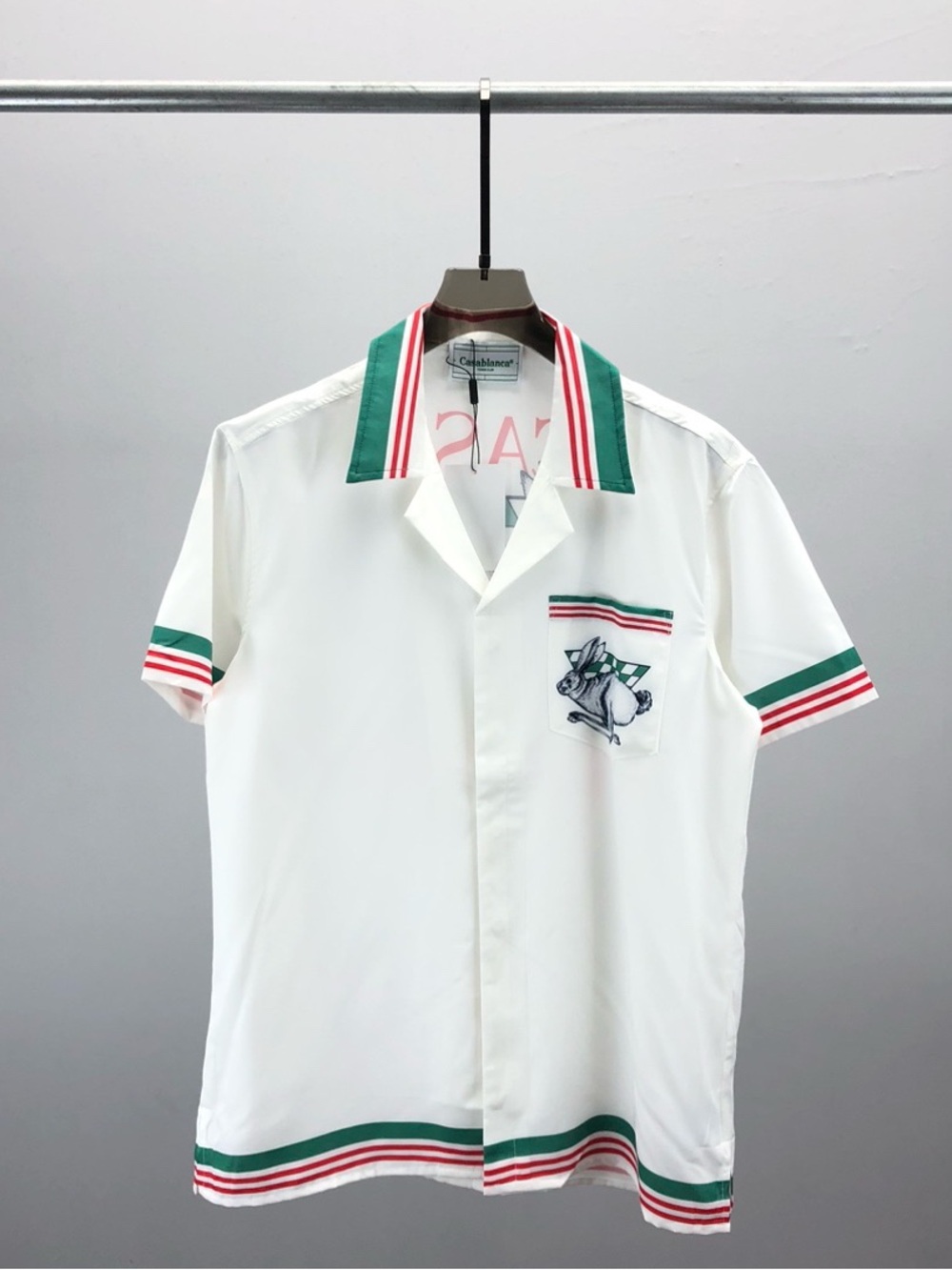 Casablanca Embroidered Short-Sleeve Shirt Shirt